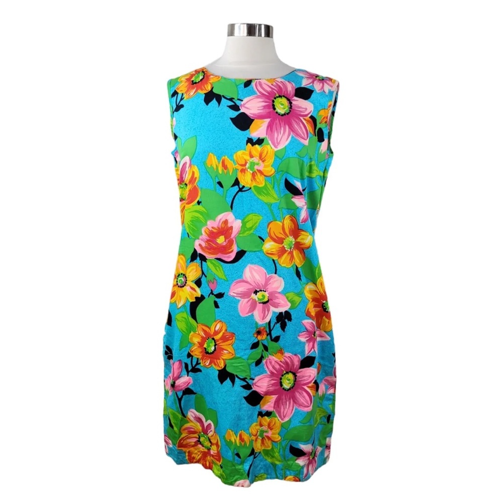 Vintage Hawaiian 60’s Party Floral Sheath Dress